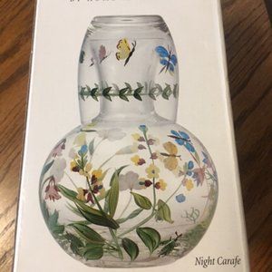 Botanical Night Carafe Set NWOT Vintage
